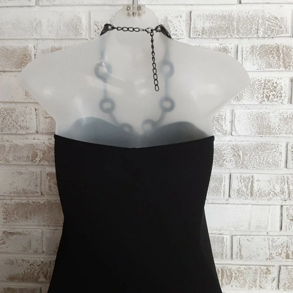 Studio Y Necklace Halter Maxi Dress sz S Clubbing, Dance, Date Night - Picture 5 of 7